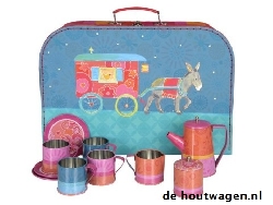 servies gipsy in grote koffer