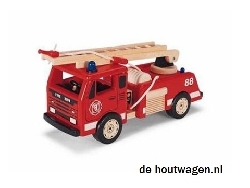 houten brandweerwagen pintoy