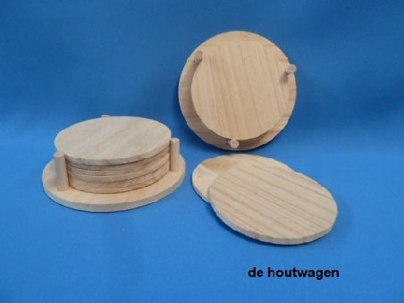 houten onderzetters rond