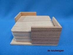 houten onderzetters vierkant in houder-1