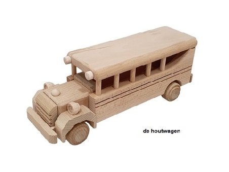 houten schoolbus