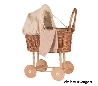 rieten poppenwagen naturel