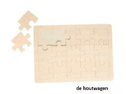 blanco houten puzzel