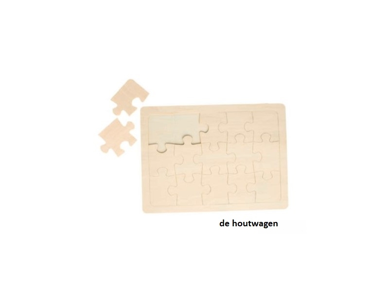 blanco houten puzzel