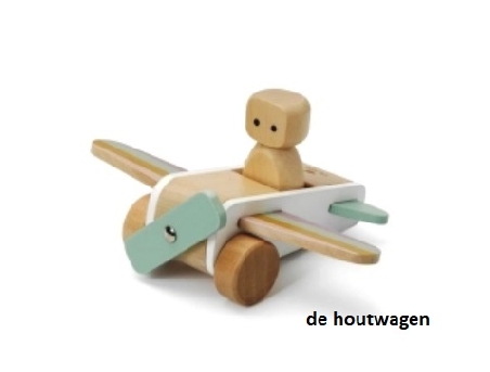 houten vliegtuig Micki