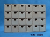letterkast met 24 kleine bakjes 31 x 21 x 5-1
