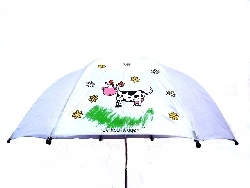 paraplu licht grijs met dieren