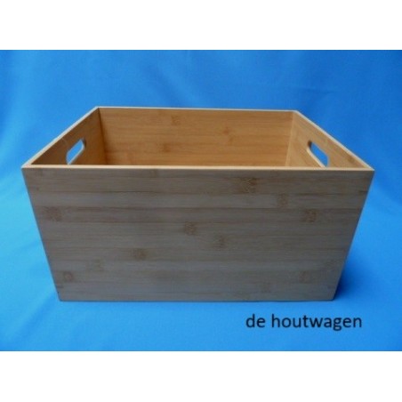 opbergkrat bamboe 40 x 30 x 21 cm.