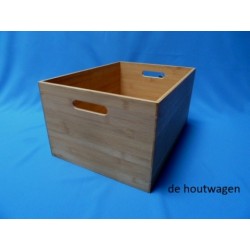 opbergkrat bamboe 40 x 30 x 21 cm.