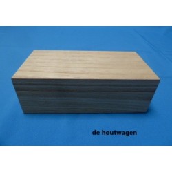 kist met losse deksel 21 x 10 x 7