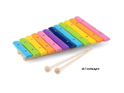 houten xylofoon gekleurd