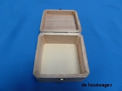 houten sieradenkistje vierkant - 10x10x6-0