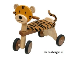 houten loopfiets tijger