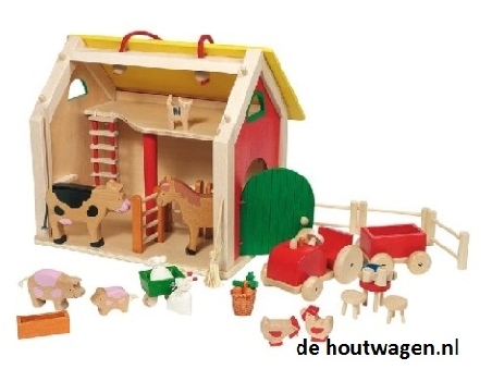 houten speelgoed boerderij goki