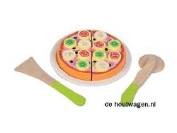 houten speelgoed pizza funghi