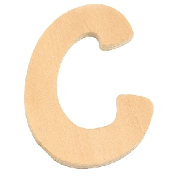 houten letter C 
