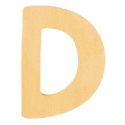 houten letter D
