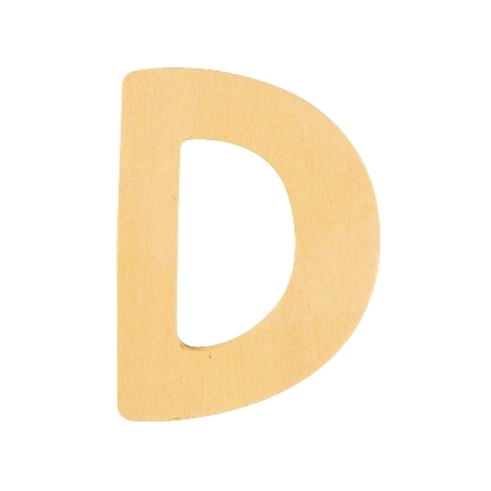 houten letter D