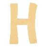 houten letter H