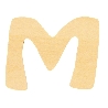 houten letter M 