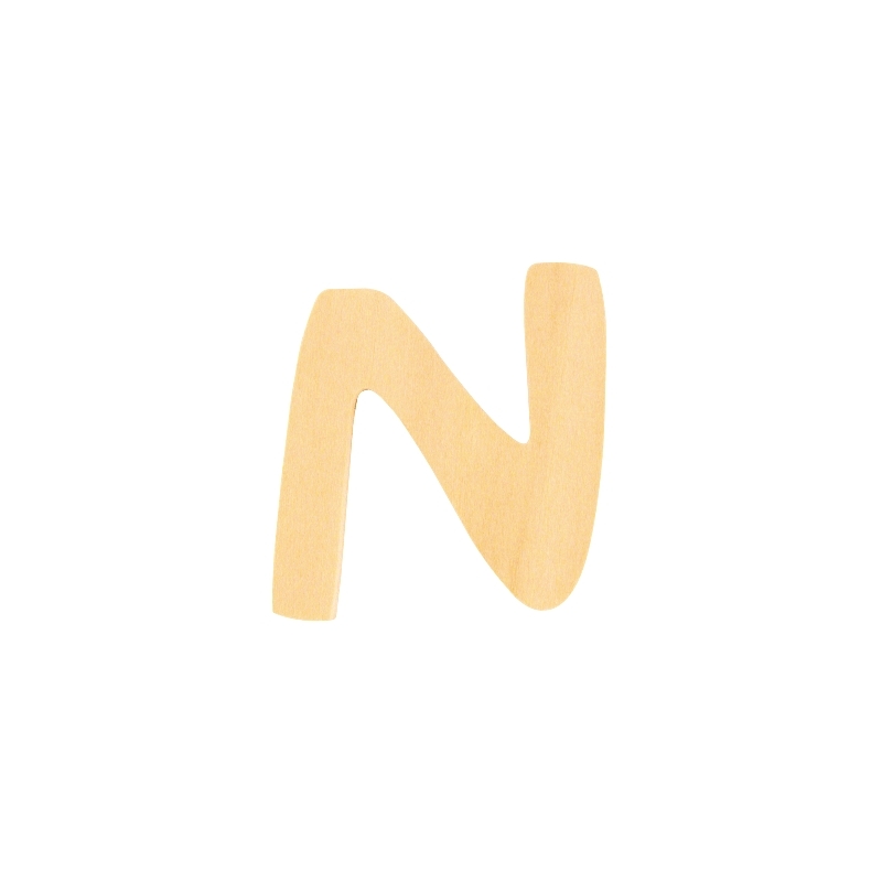 houten letter N 