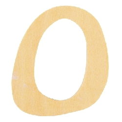 houten letter O 