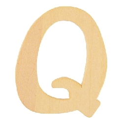 houten letter Q 