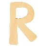 houten letter R