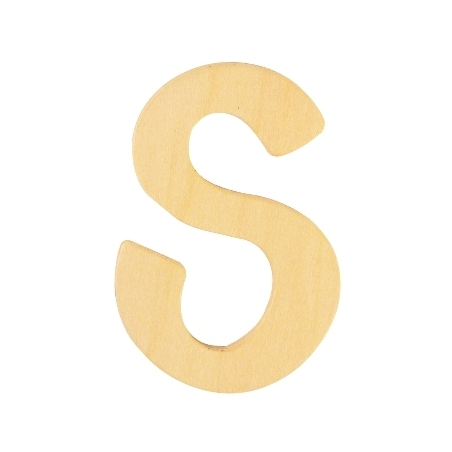 houten letter S 