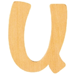 houten letter U 