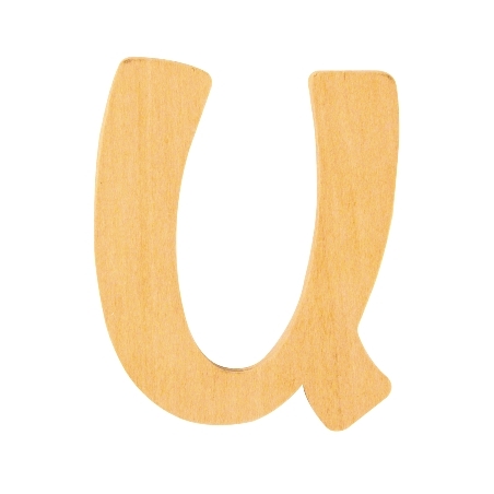houten letter U 