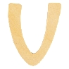 houten letter V 