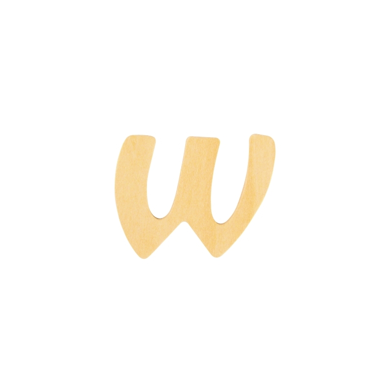 houten letter W 