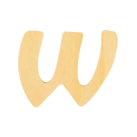 houten letter W 