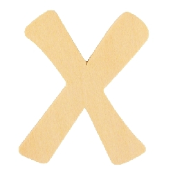 houten letter X 