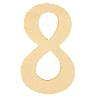 houten cijfer 8