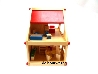 poppenhuis klein met meubeltjes en pops-0