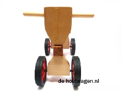 houten loopfiets rood playwood-1