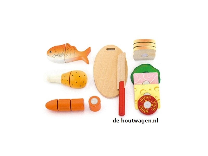 houten lunchbox in opbergkist viga toys